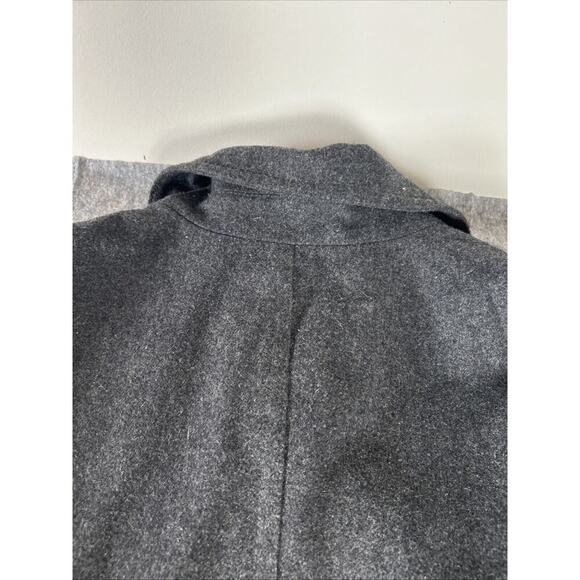Old Navy Wool Blend Double Breasted Pea Coat Womens Sz XL Fully Lined Charcoal - Picture 13 of 16